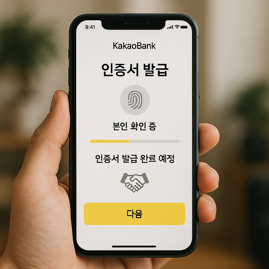 카카오뱅크 공동인증서