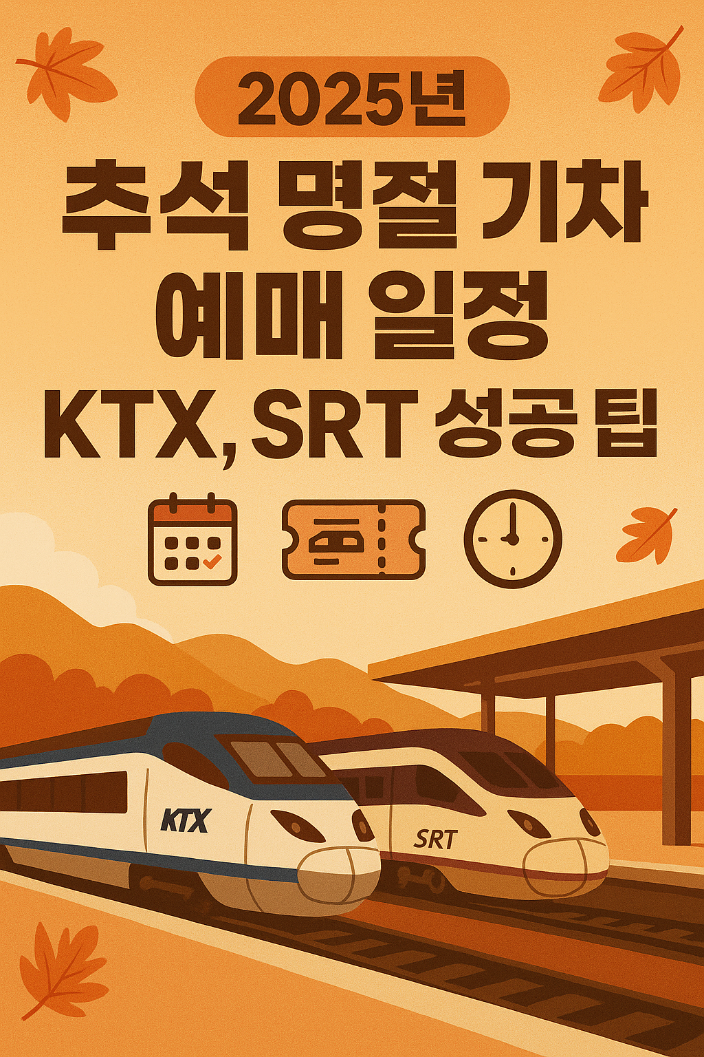 2025년 추석 기차표 예매