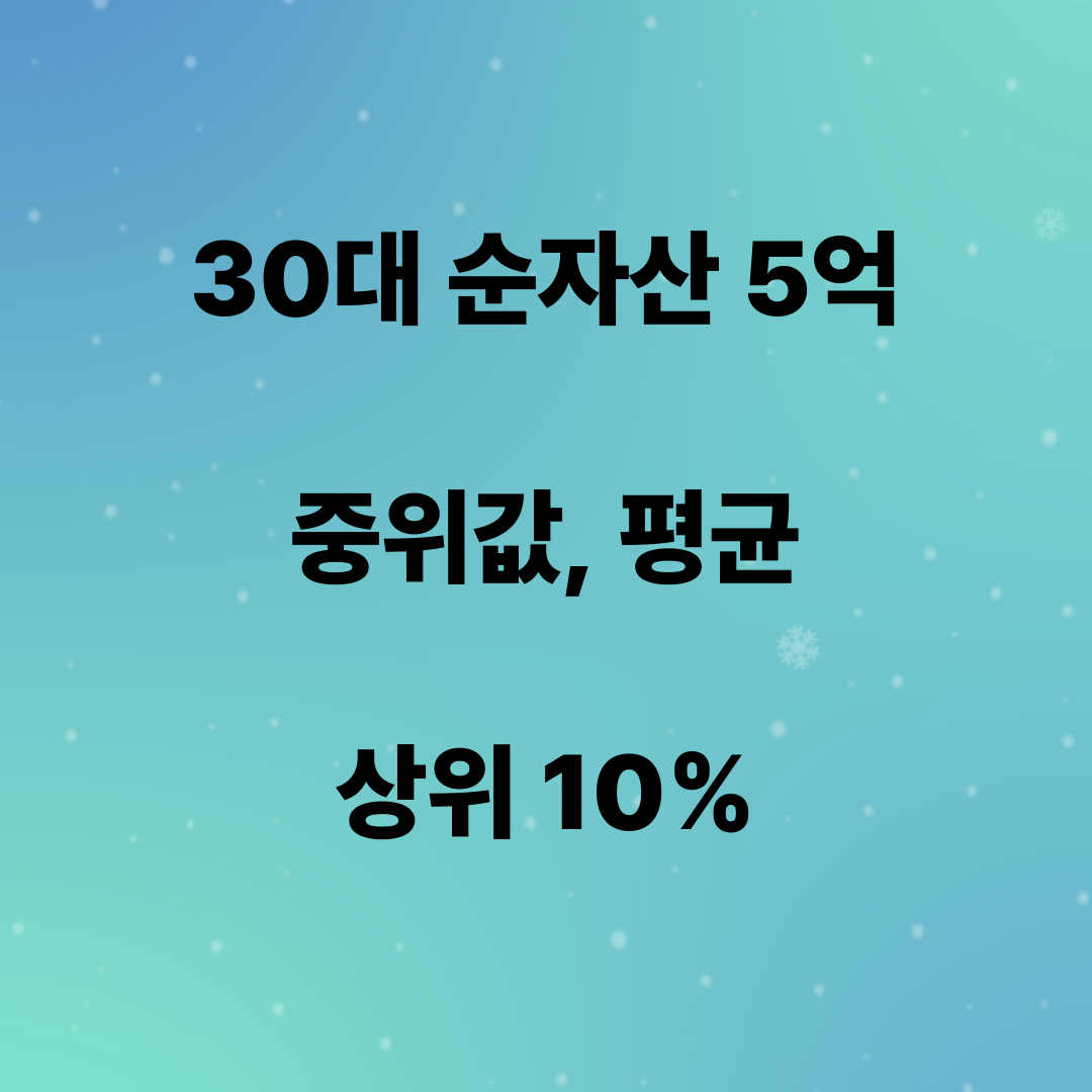 30대 순자산
