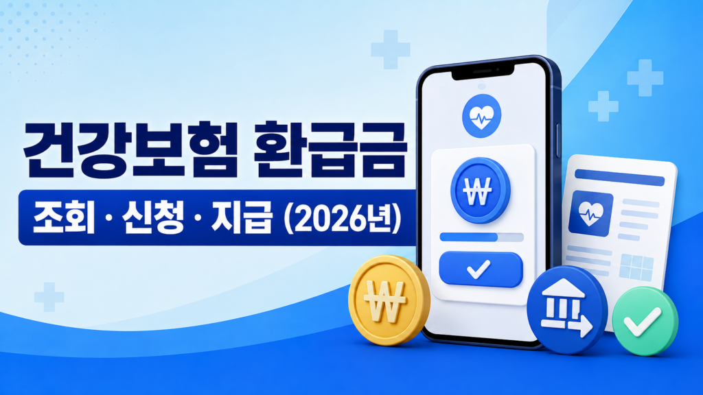 건강보험 환급금 조회, 신청, 지급(2026년)