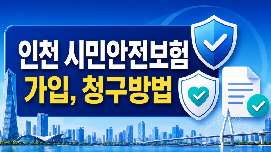 인천 시민안전보험 가입, 청구방법