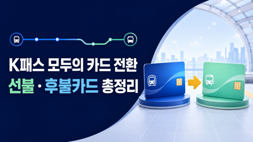 K패스 모두의 카드 전환, 선불, 후불카드
